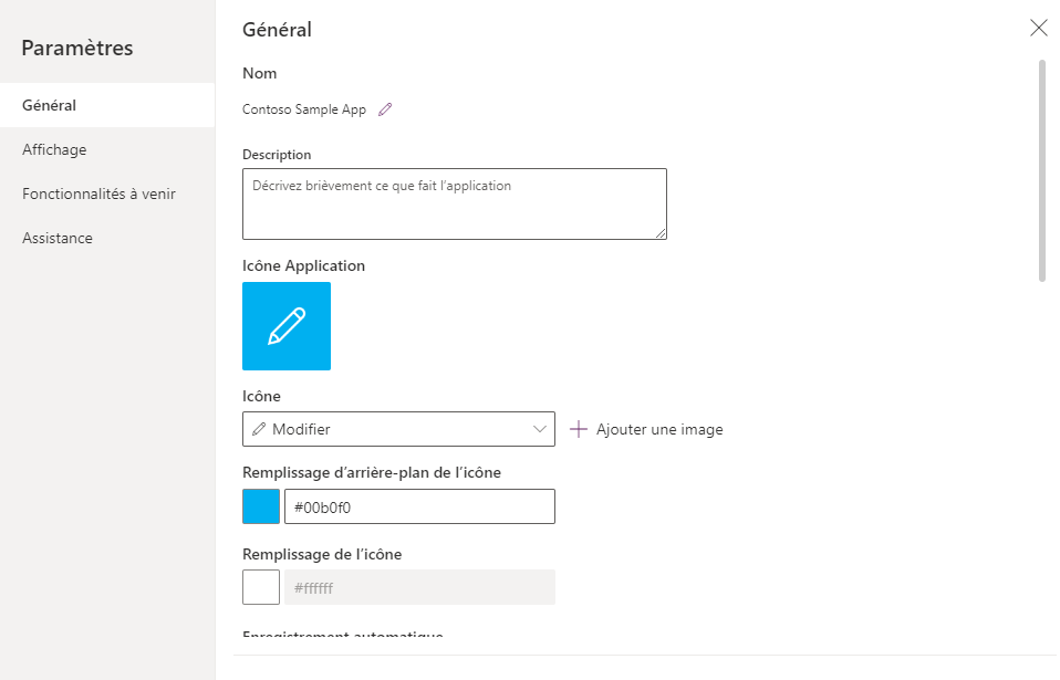 Modifier l’icône et la description de l’application Modifier l’icône et la description de l’application.