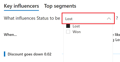 Capture d’écran du changement d’état pour les influenceurs clés.