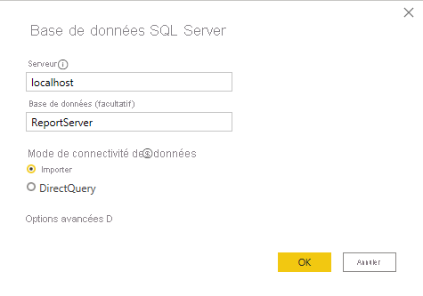 Connect to the SQL Server database