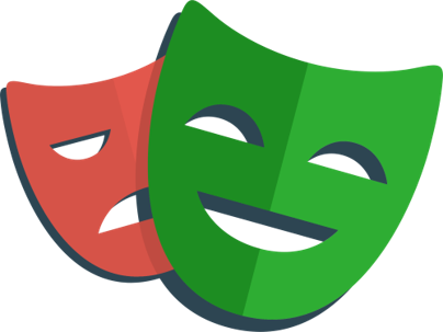 Capture d’écran du logo Playwright utilisé dans les exemples Power Platform Playwright.