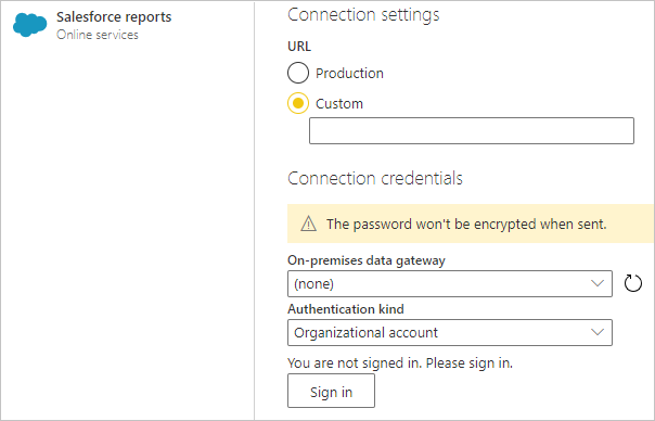 Ajouter des informations de connexion à Rapports Salesforce.