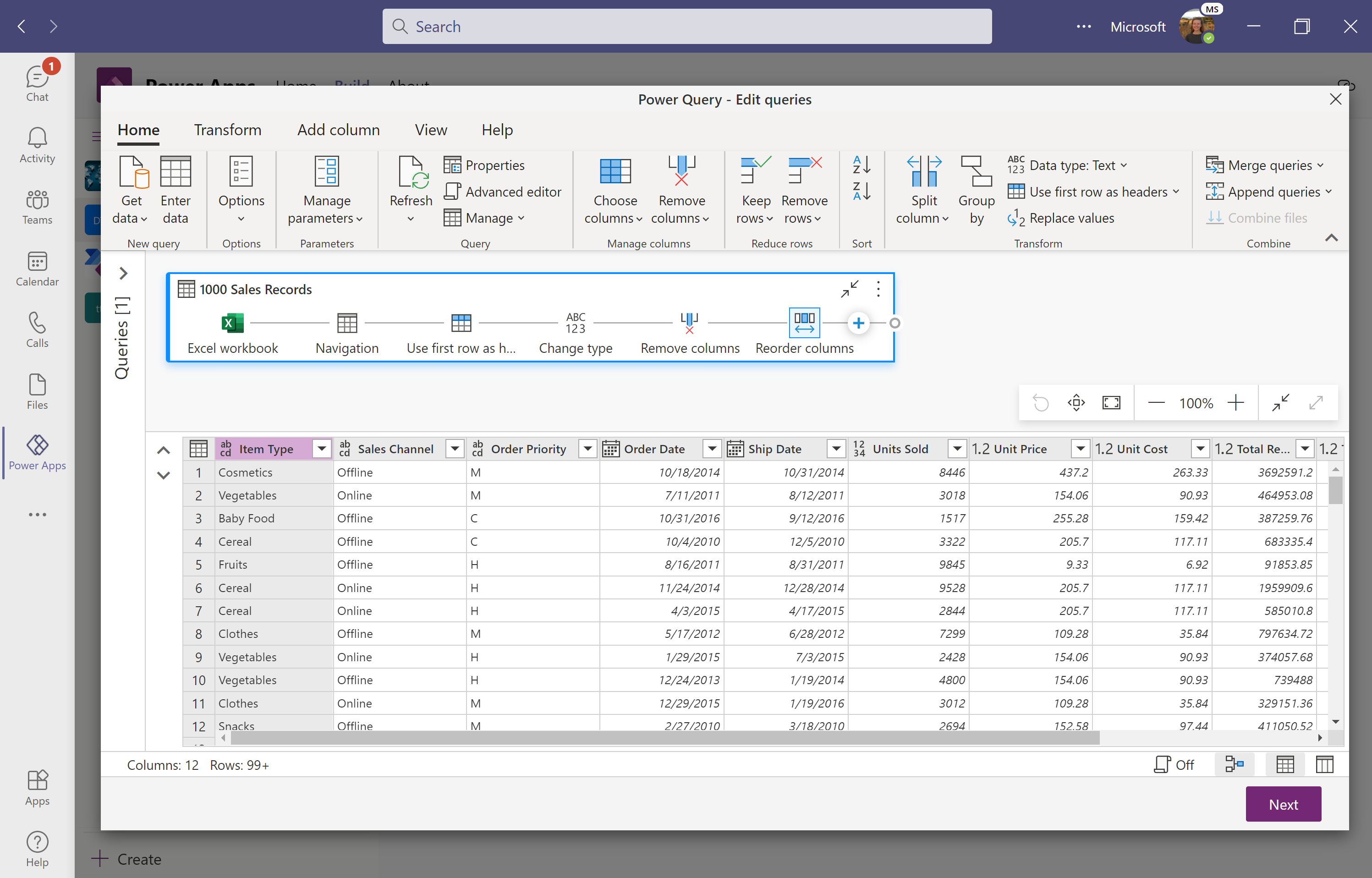 Nettoyez et transformez des données avec Power Query.