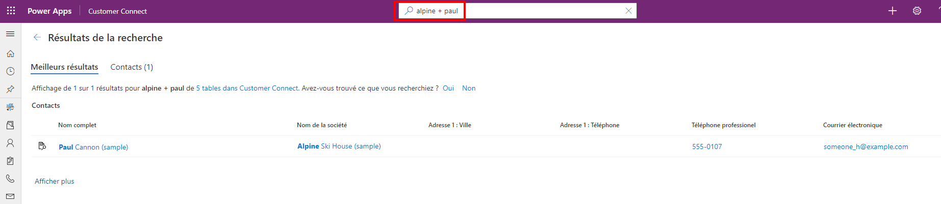 Exemple avec l’opérateur AND Exemple avec le ET opérateur.