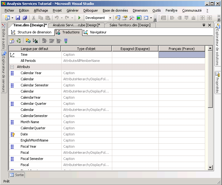 Colonne Nouvelle langue pour les traductions en français