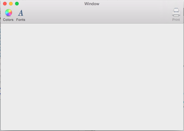 Exemple de fenêtre avec une barre d’outils Exemple de fenêtre avec une barre d’outils