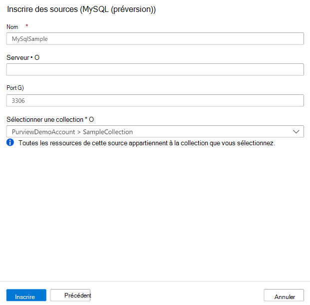 options d’inscription des sources