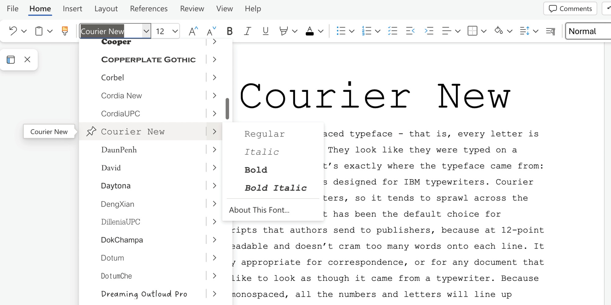 Courier New Poster 5