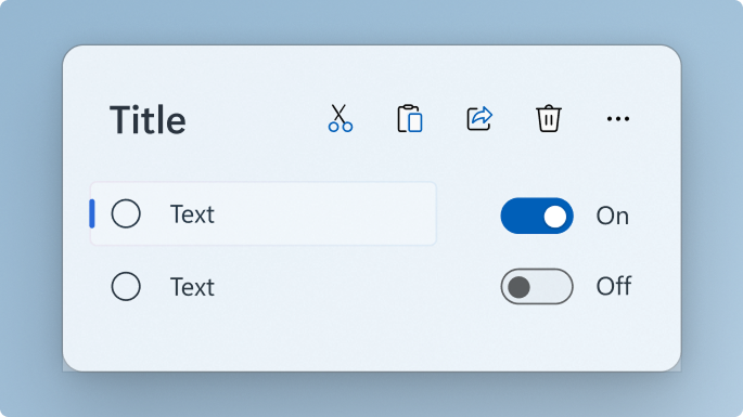 Fenêtre d’application flottante avec contrôles d’interface utilisateur
