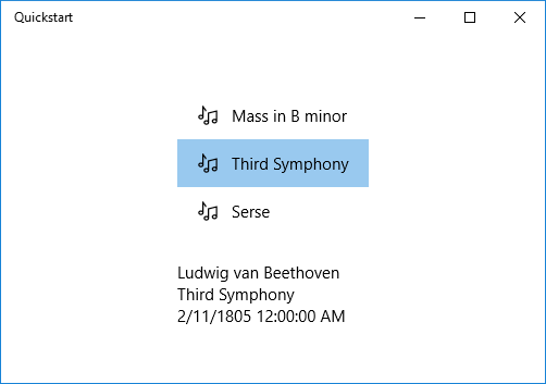 Binder une vue de liste 4