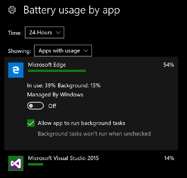 Désactivation des autorisations de tâche en arrière-plan
