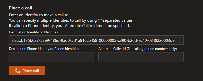 Place a call