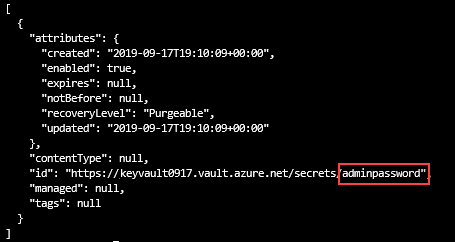 Capture d’écran montrant la sortie de validation du portail de déploiement dans l’interface CLI.