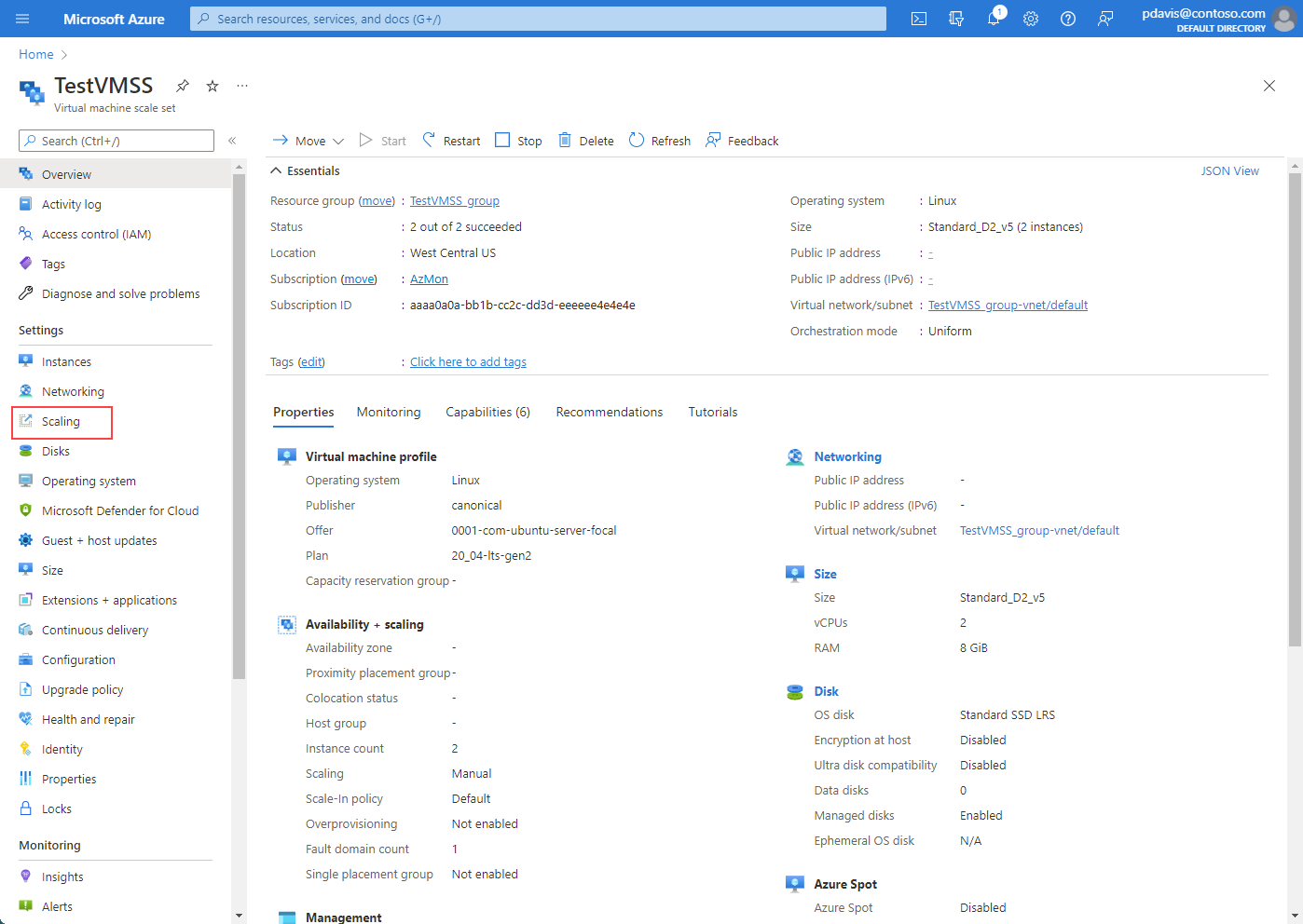 Capture d’écran montrant comment sélectionner des extensions dans le menu du portail Azure.