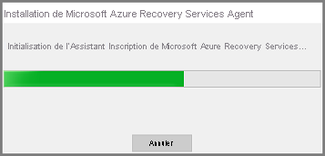 Screenshot shows how to run Recovery Services agent installer credentials.