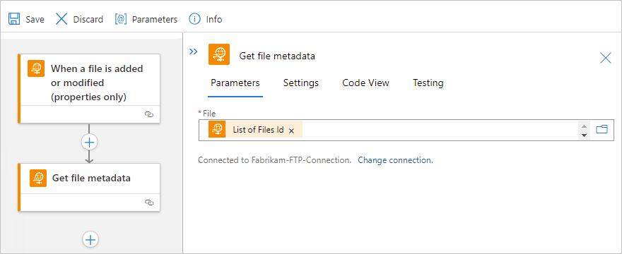 Screenshot shows Standard workflow designer,