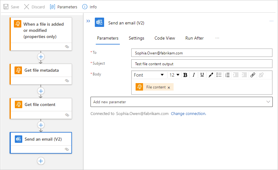 Screenshot shows Standard workflow designer and