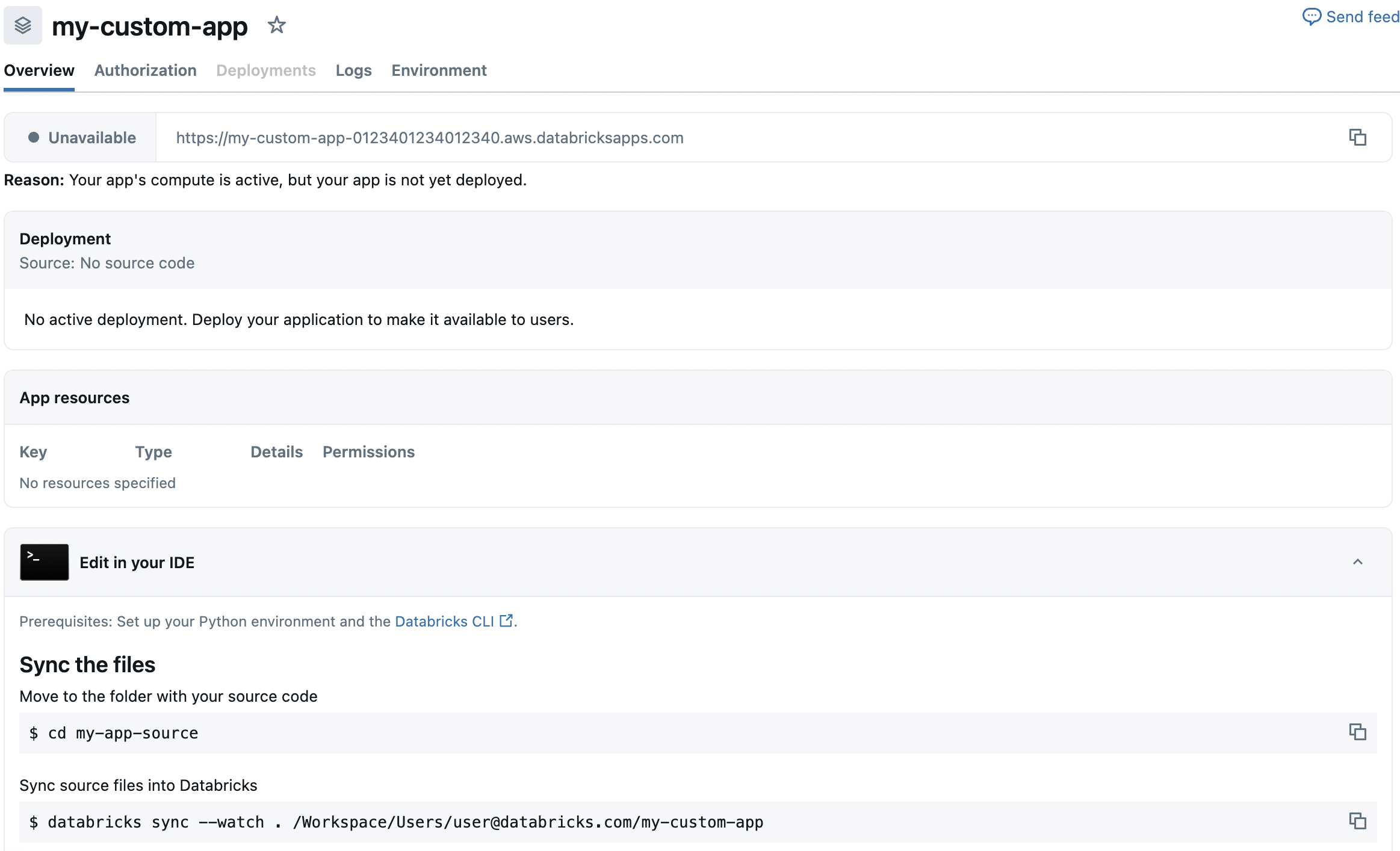 Afficher les détails d’une application personnalisée