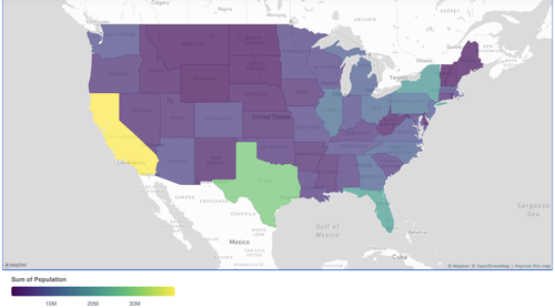 Exemple de carte Choropleth