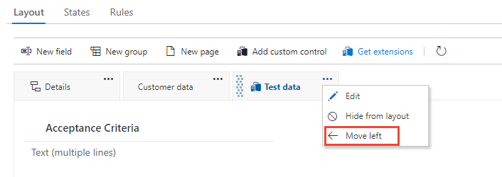 Réorganiser les pages personnalisées