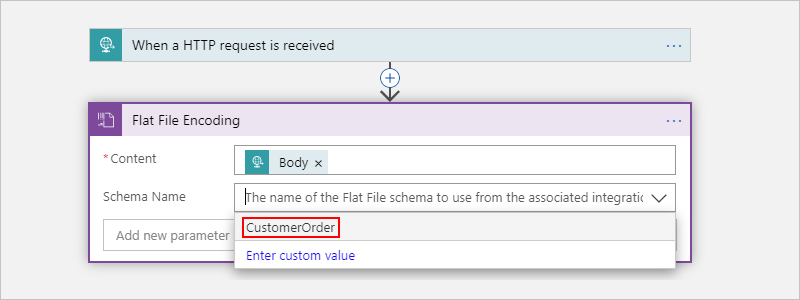 Screenshot showing Consumption workflow designer and opened 