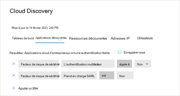 interroger les applications découvertes.