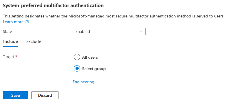 Capture d’écran montrant comment activer des paramètres de Microsoft Authenticator pour le mode d’authentification Push.