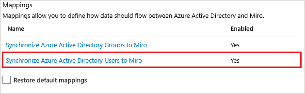 Miro User Mappings