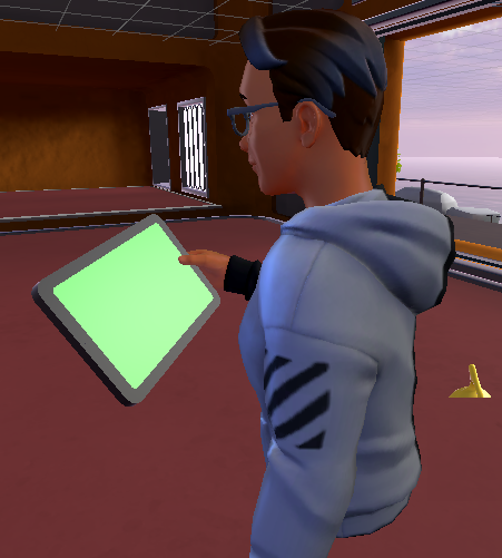 Capture d’écran d’un avatar contenant la Tablette.