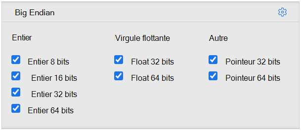 Paramètres du type de valeur