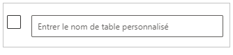 Tapez le nom de la liste dans la zone qui contient Entrez un nom de liste.