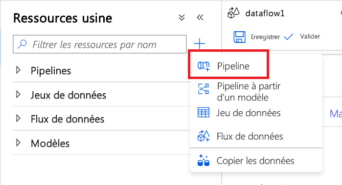 Créer un pipeline Créer un pipeline.