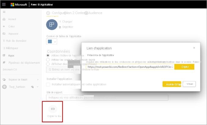 Screenshot showing Copy link option.