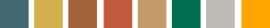 Capture d’écran de la séquence de couleurs pour le thème Frontier.