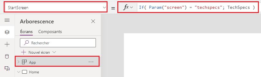 Exemple de param pour la navigation.