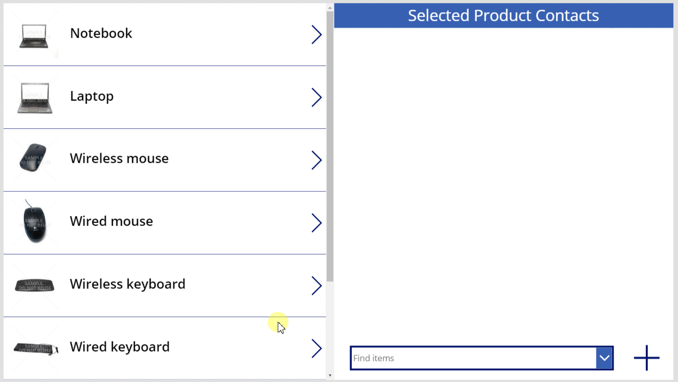 Démonstration Relate et Unrelate fonctions dans une application plusieurs-à-plusieurs.