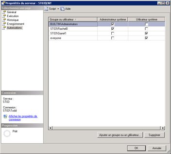 Autorisations de niveau système sur un serveur de rapports