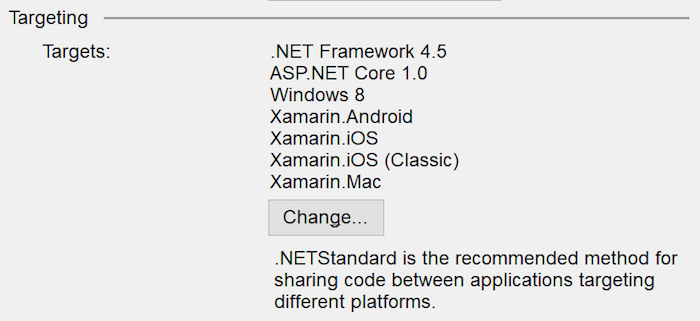 Modifier les cibles de la plateforme