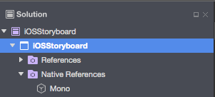 L’infrastructure sera ajoutée à l’arborescence des projets