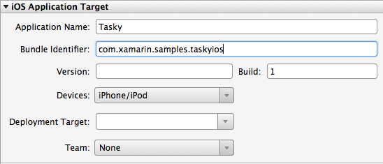 Cible d’application iOS