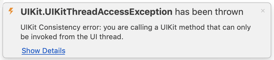 Exécution du thread d’interface utilisateur