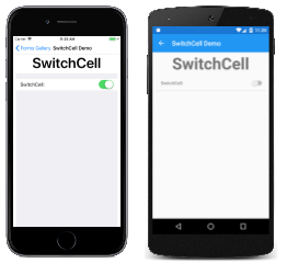 Exemple SwitchCell