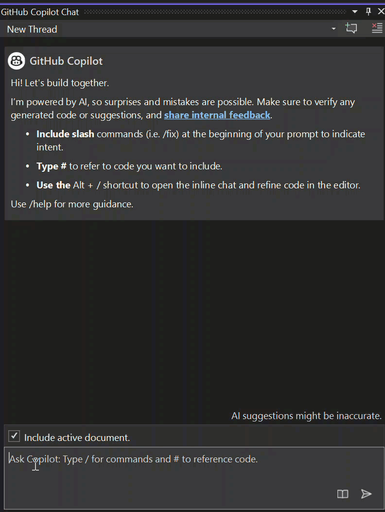 Capture d’écran du référencement du contexte de solution dans Copilot Chat.