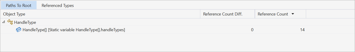 Paths To Root tree in a diff report