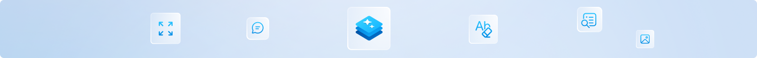 Image montrant les icônes pour différentes applications Windows AI APIs.