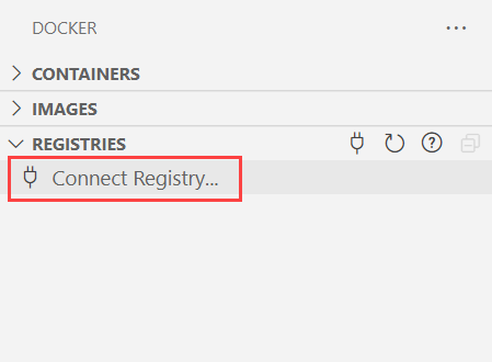 Visual Studio Code - Docker : Connecter le Registre