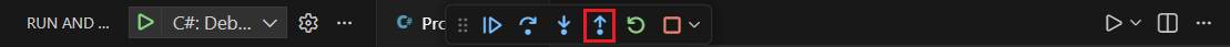 Bouton Pas à pas sortant