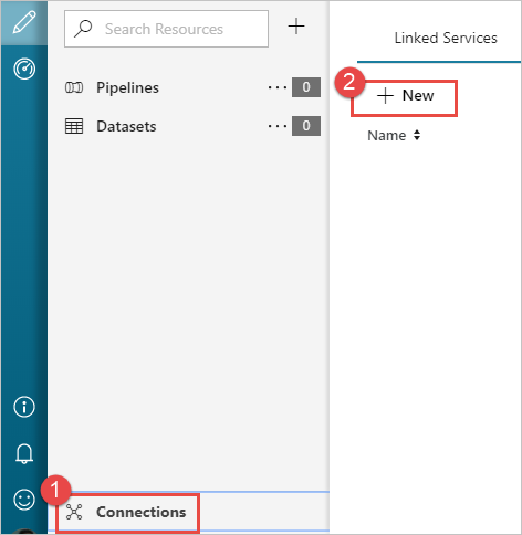 Créez des connexions dans Azure Data Factory.