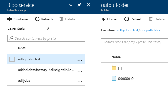 Vérifiez la sortie du pipeline Azure Data Factory.