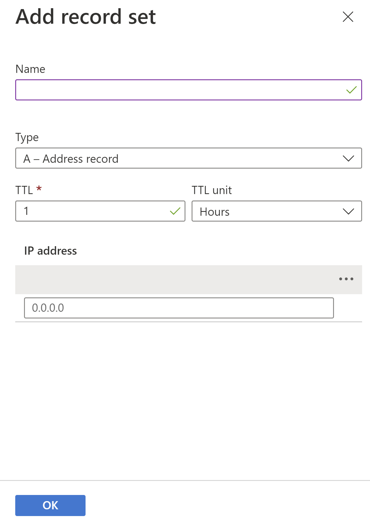 Diagramme de l'ajout d'un enregistrement SSH dans la zone DNS de lien privé.