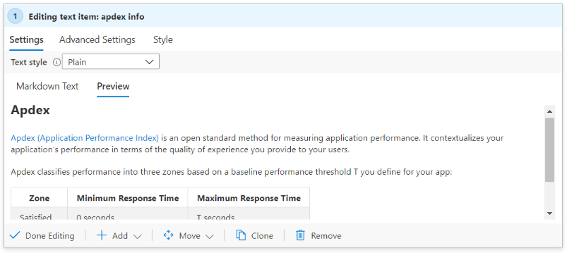 Capture d'écran montrant l'ajout de texte à un classeur en mode préversion.